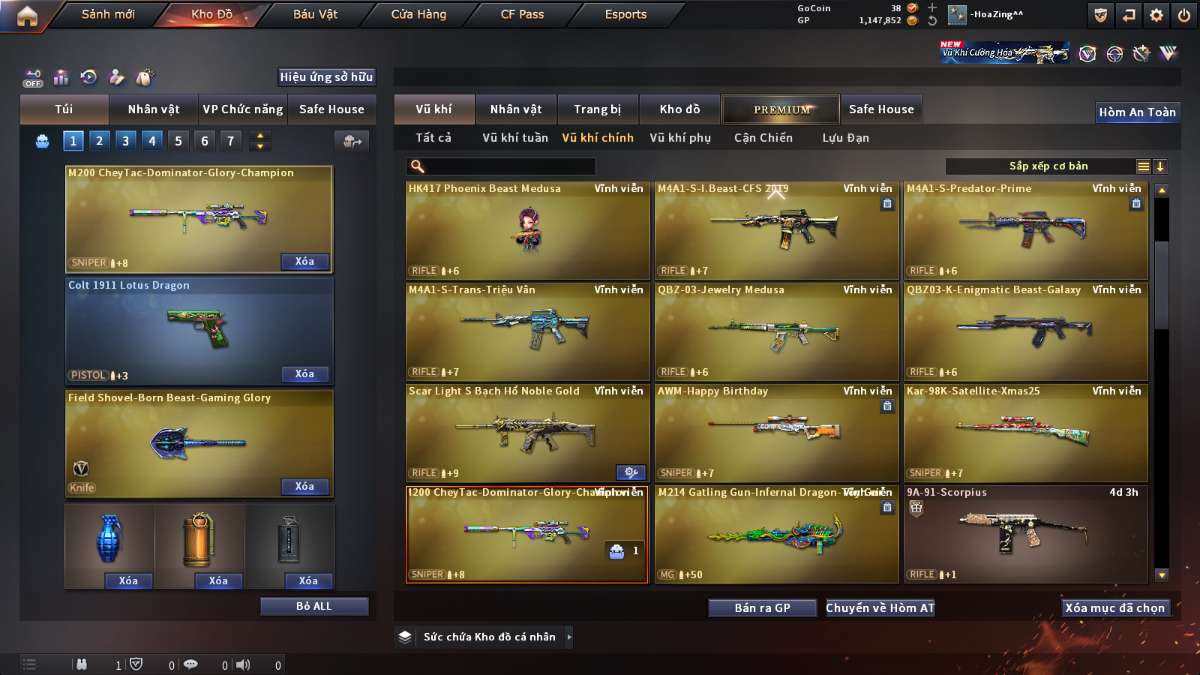 shop acc cf uy tin gia re